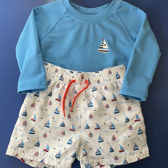 Toddler Boys Swim Set 12 to 18 M - Picture 1 of 8